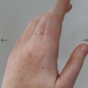 Catbird Threadbare Ring in yellow Gold sz 9